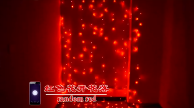 Tuya APP RGB64 function curtain light string