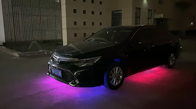 Appearance Of Car With Slide Color Linear Light